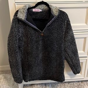 Pink Lily Fleece Quarterzip